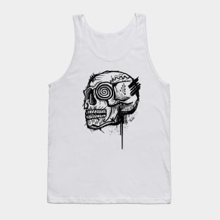 abstract crazy demon skull Tank Top